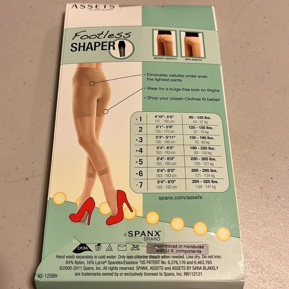 Footless shaper. Assets by Sara Blakey. A Spanx brand  nude 6 - Picture 3 of 4